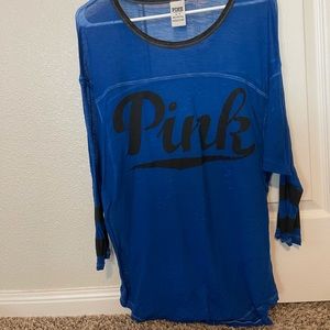 from pink .See through long sleeve